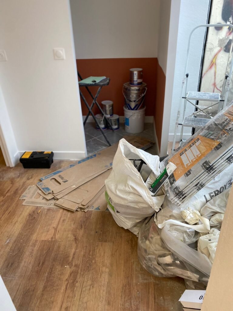 Logement à Lyon avant nettoyage de fin de chantier