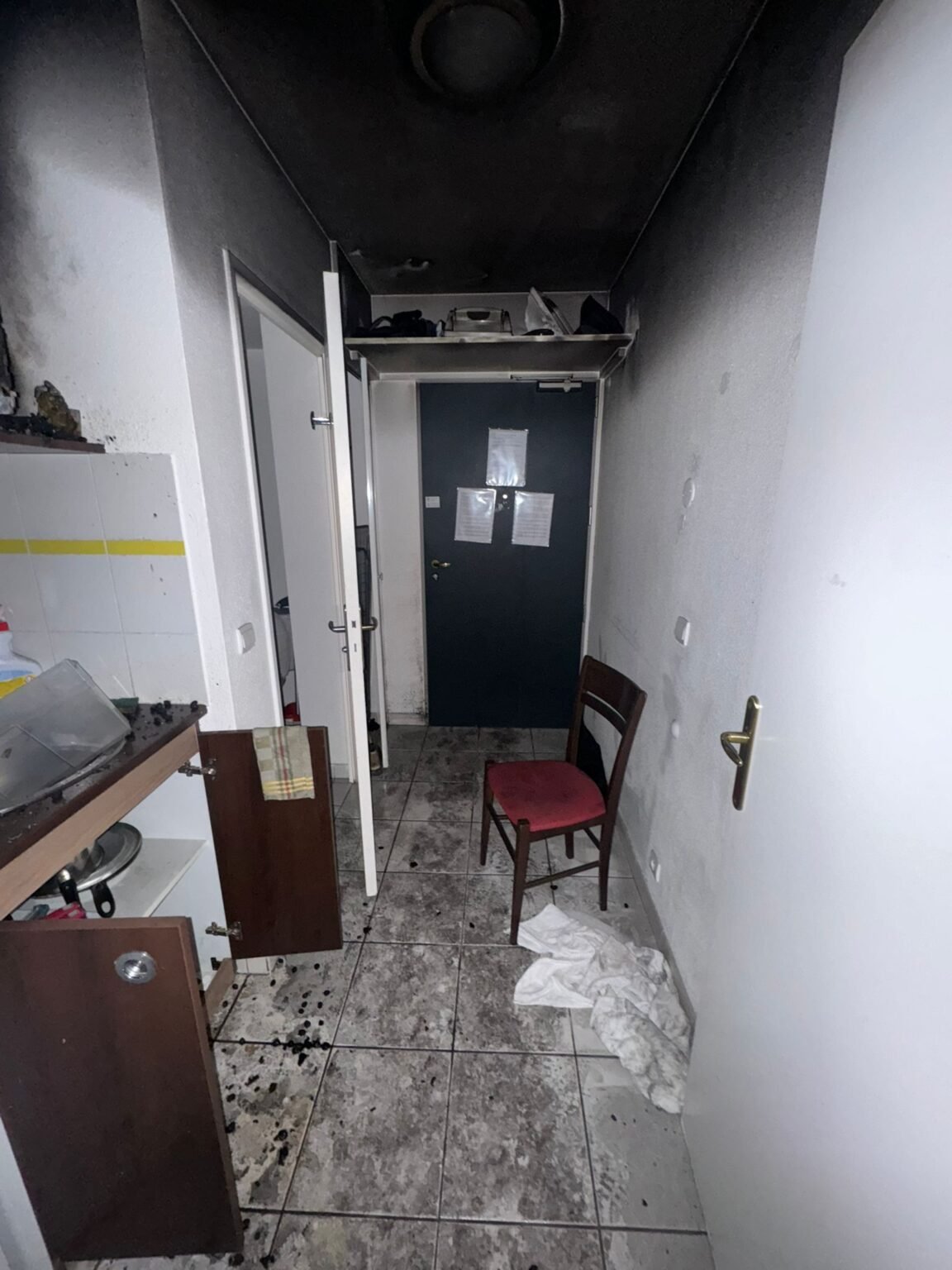 Nettoyage après sinistre dans un logement après incendie