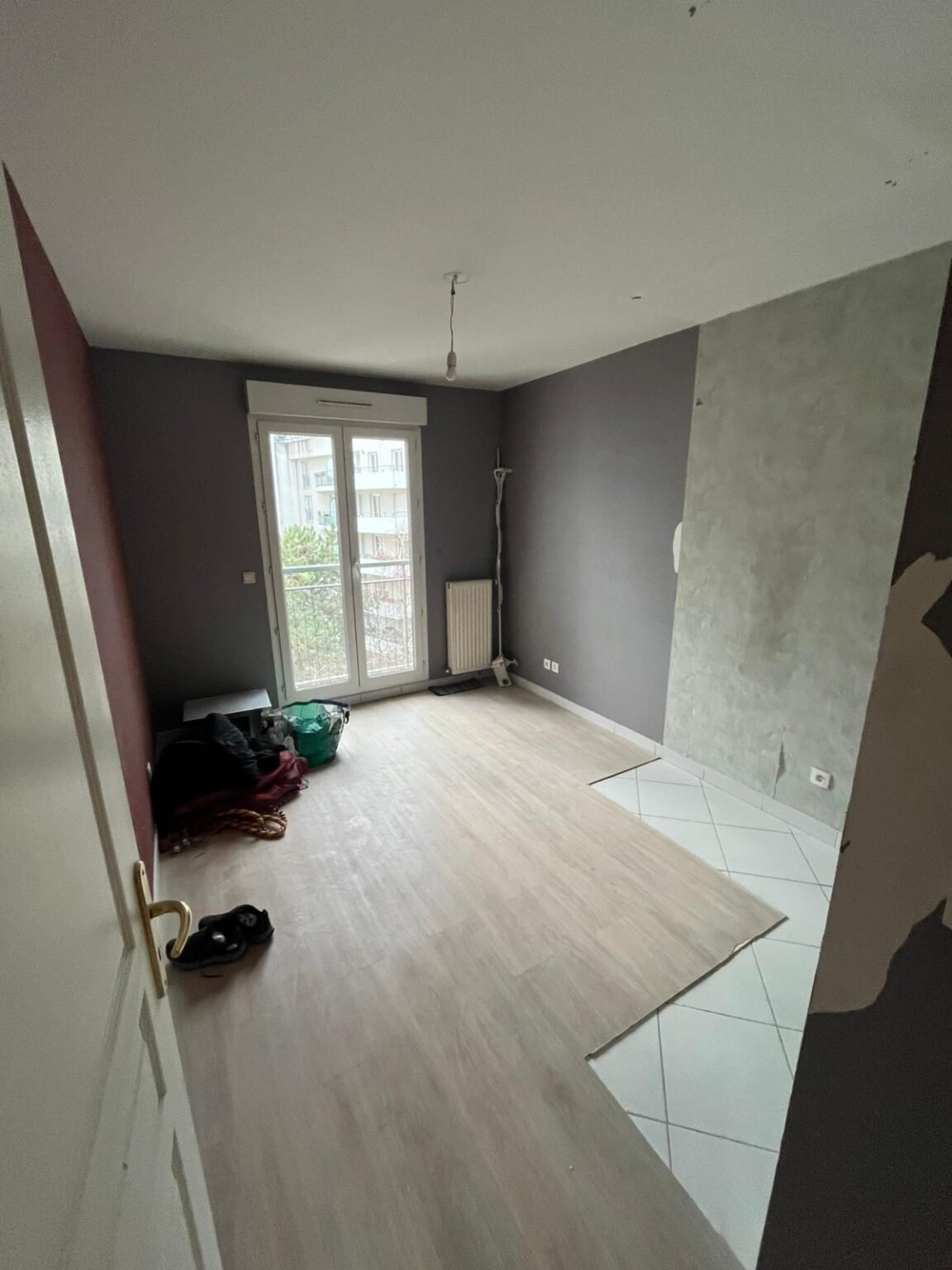 Appartement avant nettoyage de fin de chantier