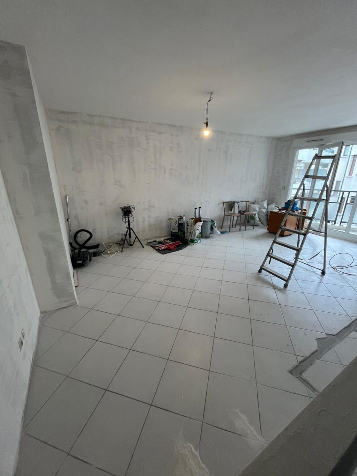 Appartement avant nettoyage de fin de chantier