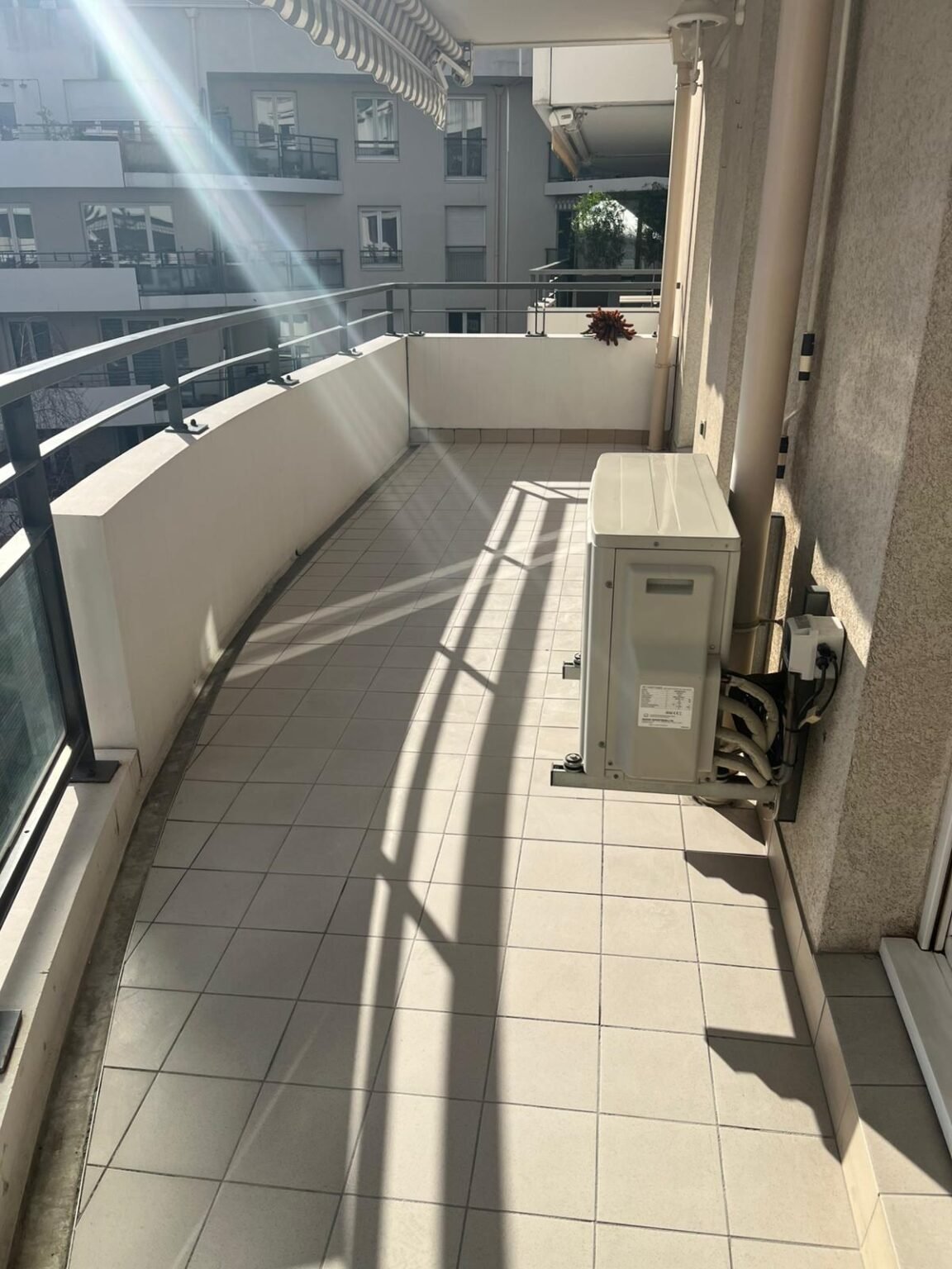 Balcon après nettoyage de fin de chantier